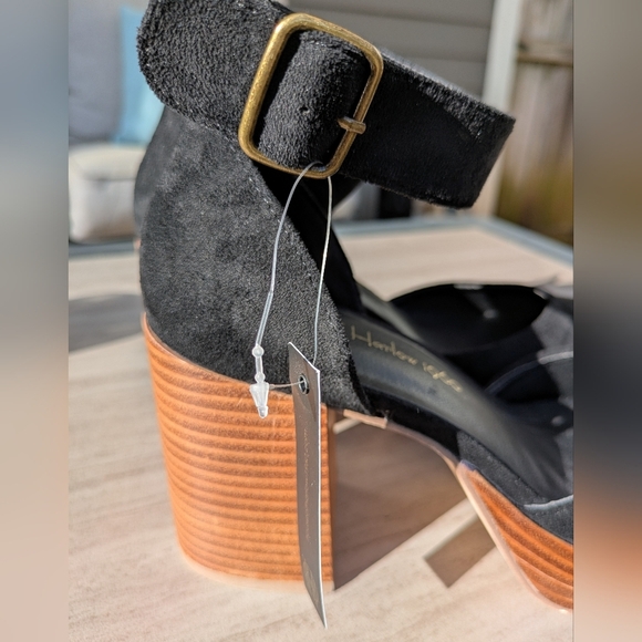 House Of Harlow 1960 Ankle Strap Shoes 7.5 Black NWT - Picture 4 of 8